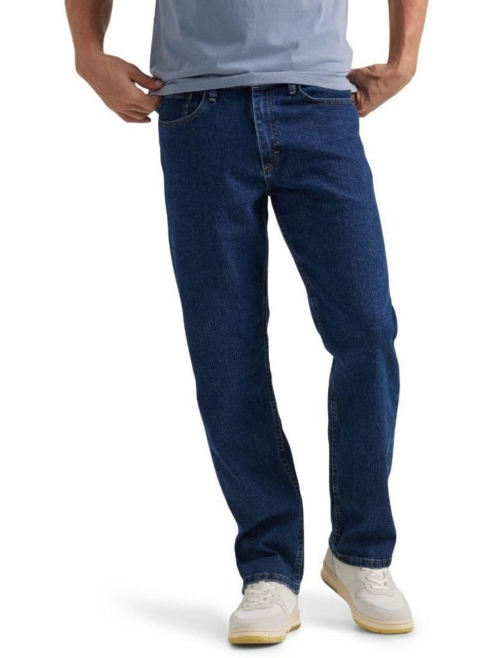 Comfort Flex Waist Relaxed Fit Men's Jeans | Stylish & Versatile Denim Pants